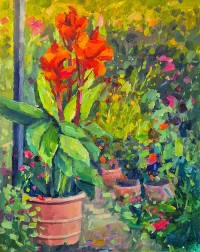Tariq, 18 x 24 Inch, Oil on Canvas, Floral Painting, AC-TRQ-012